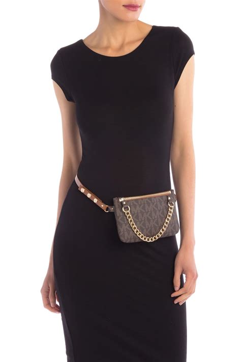 michael michael kors pull chain belt bag|michael kors belt make small.